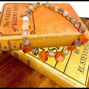 Natural rock necklace